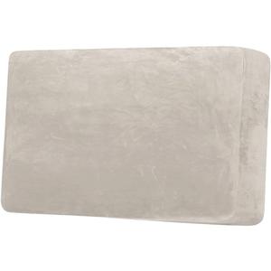 H.VERSAILTEX Velvet Stretch Individual Couch Cushion Cover Plush Slipcover for Loveseat Sofa Furniture Protector Seat Cover (1 Piece Loveseat Cushion Cover, Oatmeal)