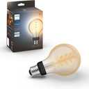 Philips Hue Smart 60W G25 Filament LED Bulb - White Ambiance Warm-to-Cool White Light - 1 Pack - 550LM - E26 - Indoor - Control with Hue App - Works with Alexa, Google Assistant and Apple Homekit