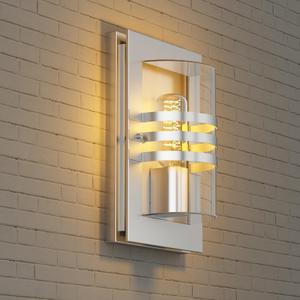 Outdoor Wall Sconce, #1160, Waterproof Wall Light, Rust & All Weather Resistant, ETL Listed, Stainless Steel Finished, E26 Socket, 1-Pack