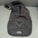 iBuddy Dog Winter Jacket for Large Dogs, Easy on Dog Snow Coat Velcro Waterproof Pet Puffer Coat with Harness Hole Adjustable Reflective Quilted Pet Cold Weather Vest Wind-Poof for Boy Male (Gray)