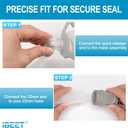 Replacement Tube Assembly for Wisp Nasal Mask, IBEET Short Tube for Wisp Connecting Hose, Replacement CPAP Accessories - Quick Release & 360-Degree Rotatable