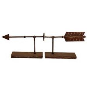 HD Designs Iron Arrow Bookends, 2 pc