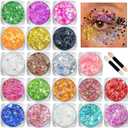 Body Glitter Face Glitter Makeup Festival Glitter, 20 Colors Face and Body Glitter Gel, Hair Glitter Gel, Body Makeup