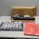 CCCEI Modular Power Tool Organizer Wall Mount with Charging Station. Garage Drill Storage Shelf with Hooks, Heavy Duty Rack, Tool Battery Holder Built in 8 Outlet. Gift for Men. Red, 1 Pack.