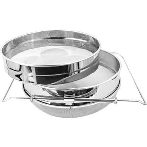 Stainless Steel Honey Strainer, Double Sieve Honey Filter, Honey Extractor Equipment for 5 Gallon Bucket Honey,Beekeeping Equipment Tools