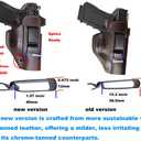 Leather Holster for Glock 17 19 43X fits Taurus G2C G3 G3C for M&P 9mm Shield fits Sig P365 P230 for LCP Security 9 fits Springfield Hellcat/XD -Optics Ready Adjustable Retention, IWB-Left Hand