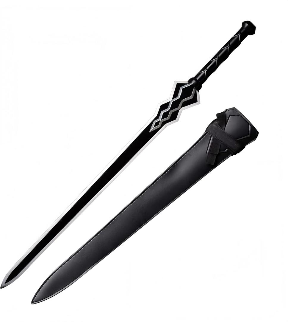 Sword Valley SAO Konno Yuuki Zekken Sword - 106 cm/41.73" - Blade Carving Rune Symbols - Carbon Steel Blade - Hand Forged with Exquisite Details - Cosplay Prop Anime Sword