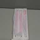 Pink Flameless Taper Candles, 9.6" Battery Operated Candles with Remote, Real Wax Led Candle, Flickering Flameless Candlesticks for Home Party Wedding Romantic Night Decor