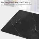 Magnetic Dry Erase Board, 24'' x 18'' Decorative Magnetic Board for Wall, White Board Magnet Board Display Board, Black Marble