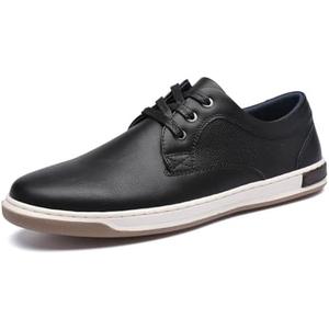 DECARSDZ Men's Sneakers Classic Retro Casual Shoes Dress Business Oxford Shoe for Men (Black, 12)