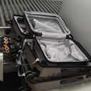 LIGHT FLIGHT Luggage Sets, 3 Piece Durable Suitcase Set with Spinner Wheels, 3 Pcs Hardside Lightweight luggage with TSA Lock, Large Checked Travel Suitcases, 20/24/28 Inch, Rose Purple