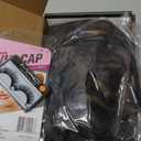 SOKU Long Curly Lace Front Wig for Black Women Highlight 13x4x1 Synthetic Lace Front Wigs Glueless Pre-Plucked Hairline with Baby Hair 22 Inch Heat Resistant (Highlight Brown)