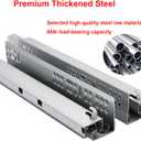 6 Pair of 18 Inch Undermount Soft Close Drawer Slides 100LB Load Capacity Full Extension Concealed Drawer Rails with 3D Locking Device