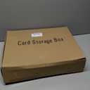 5 Row Trading Card Storage Box,3950-count Cardboard Storage Box with 32 Pcs Dividers+48 Pcs index Labels for Mtg, Tcg, Sports Cards (4 Pack-Large)