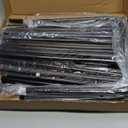 INGIORDAR Shoe Rack 3 Tier Long Storage Organizer Wide Metal Shoe Shelf for Closet Entryway Black