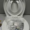 Jool Baby Quick Flip Toilet Seat with Built-in Potty & Splash Guard for Toddler Training, Slow Close (Round)