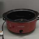 Crock-Pot 8-Quart Manual Slow Cooker, XL Family Size Serves 10+ People, Removable Stoneware with Warming Setting, Dishwasher Safe for Easy Cleanup, Red