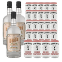Dhōs Handcrafted Non-Alcoholic Orange 750 ML Bottles w Pack Owen’s Mixers Rio Red Grapefruit 8.2 OZ Cans - Keto-Friendly, Zero Sugar, Zero Calories, Zero Proof - Perfect for Mocktails - Made in USA