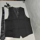 Gioberti Men's Formal 3pc Satin Vest Necktie Bowtie and Pocket Square, Medium