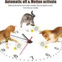 2 in 1 Interactive Cat Toys for Indoor, Toy Fast Rolling Ball in Play Mat,Kitten Automatic Toy Motion Activate,Rechargeable Kitten Toys Ball(Green)