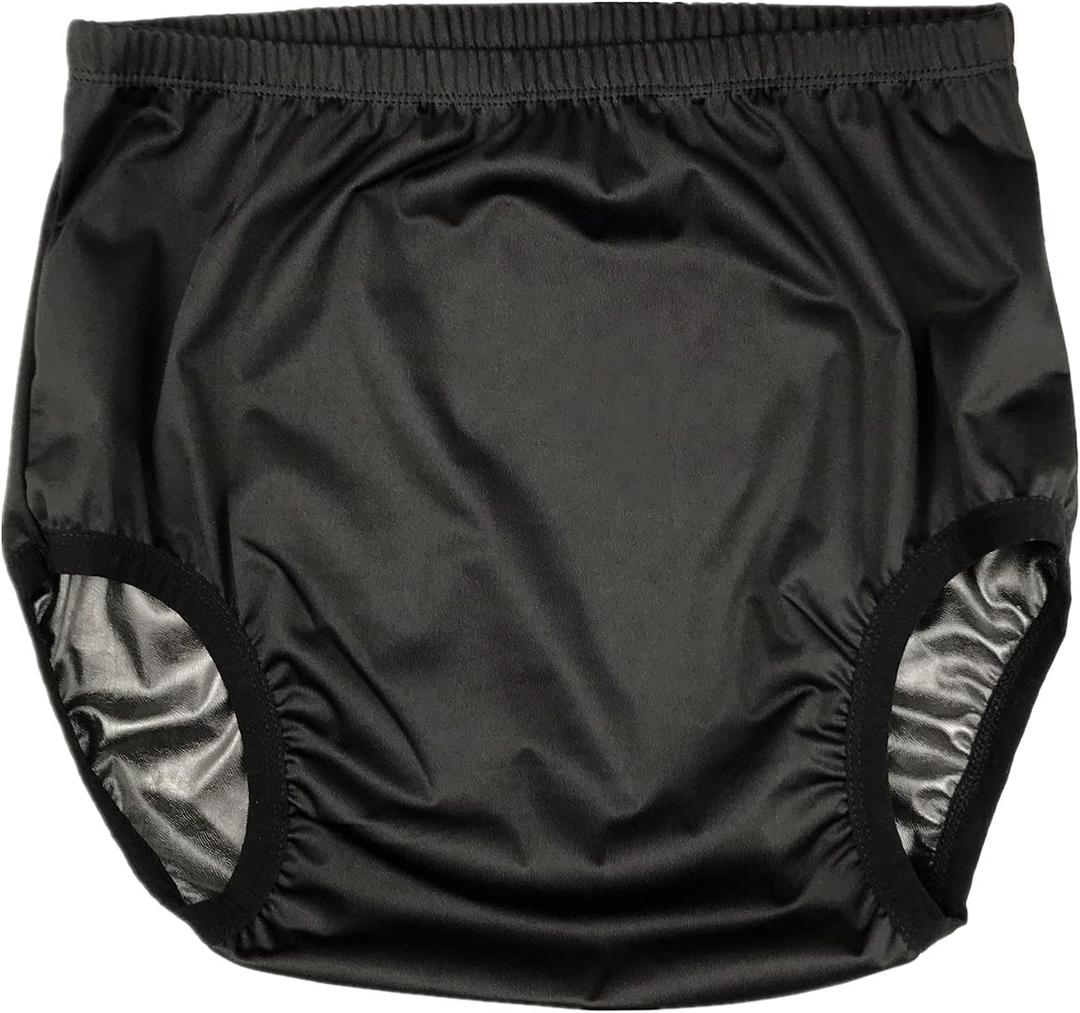 Adult Cloth Diaper Cover for Incontinence, Active Waterproof Leakproof Latex Pants, Noiseless Reusable Washable Pull Up Plastic Pants (No Cotton Inside, S)