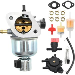 15003-7081 Carburetor & Fuel Pump Kit for Kawasaki FH541V FH580V FR600V FS600V Engine, Fits John Deere X300 X300R, Replaces 15004-7060 15004-7053 15004-0822