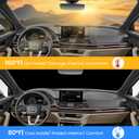 Foldable Sun Shade WODSTA Full Coverage Windshield Sunshade Compatible with Audi Q5 2018-2025 All Model 4-Layer Thickened Windows Visor 240T Polyester Windshield Sun Shade