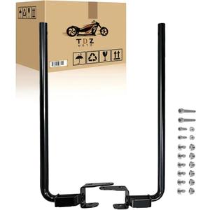 TDZ Gloss Black Rear Saddlebag Lower Supports Saddlebags Bagger Guard Support Kit for Harley Touring Electra Street Glide Road King Ultra Classic Limited CVO 2014-2025