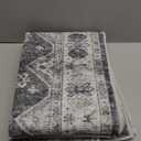 Abstract 3x5 Washable Rug: Modern Non Slip Area Rug Soft Carpet Foldable Distressed Stain Resistant Neutral Rugs for Hallway Living Room Bedroom Decor Indoor Small Farmhouse Rug 3'x5' Gray Cream