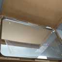 Kohler 26052-BNL Essential Rectangular Bathroom Mirrors, Bathroom Mirrors for Over Sink, 22 in. W x 34 in. H, Brushed Nickel
