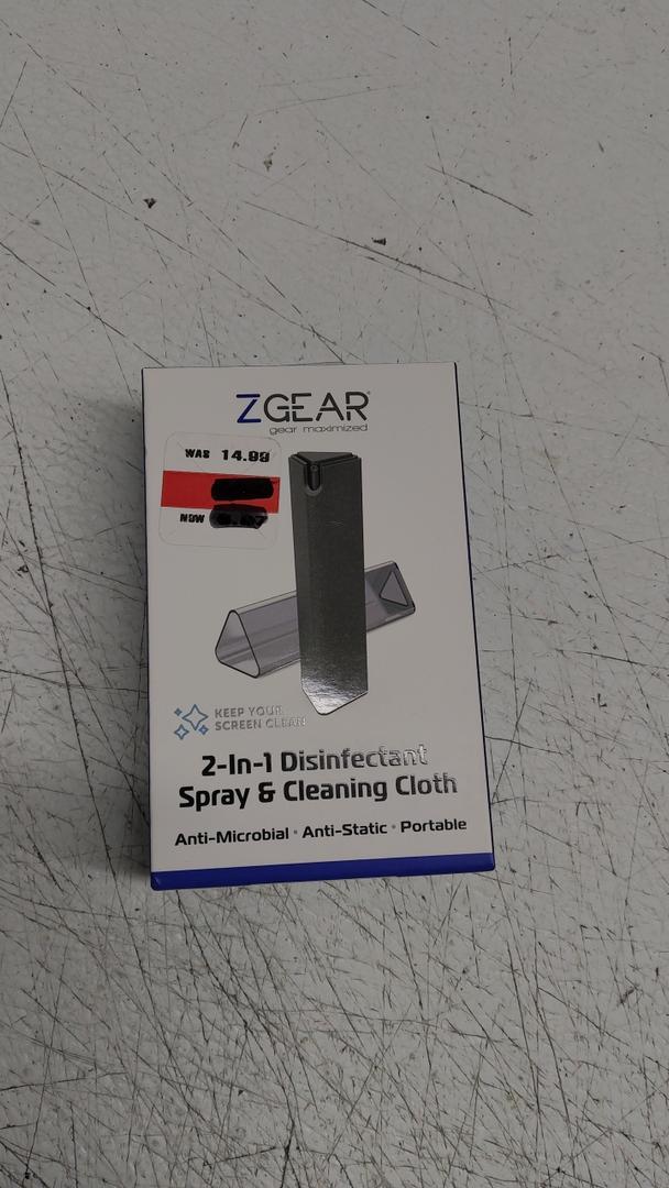ZGEAR 2-IN-1 DISINFECTANT spray & Spray & Cleaning Cloth