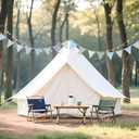 G2PLUS 39Ft Triangle Bunting Banner, 42pcs Cotton Pennant Banner, Grey Blue Reusable Floral Triangle Flags Party Decoration for Birthday, Wedding, Baby Shower, Room Decor