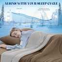 Cooling Comforter King Size, Double-Sided Cooling Blanket for Hot Sleepers & Night Sweats, Arc-Chill Q-Max > 0.4 Breathable Ice Blanket, Lightweight Cold Comforter (108''x90'', Brown)