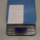 BOMATA Large Kitchen Scale with 0.1g/0.001oz High Precision, 5kg/11lb Bakery Scale with% Percentage Function, USB Rechargeable, Full-View Angle LCD with Backlight, Stainless Steel Pan (Black)