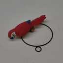 Lifelike Parrot Garden Statues Hanging Decor Ornaments Figurines Sculpture for Patio Lawn Yard, Blue Tail