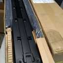 Amazon Basics Sturdy Heavy-Duty Non-Slip Platform Bed Frame, Steel Slats Support, Noise Free, Easy Assembly, No Box Spring Needed, 14 Inch Storage Height, Queen Size, Black
