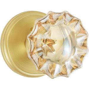 Champagne Glass Door Knobs,Privacy Crystal Door Knobs Interior Satin Brass/Brushed Gold Door Knob with Lock Champagne Glass Door Knobs,Privacy Crystal Door Knobs Interior Satin Brass/Brushed Gold Door Knob with Lock