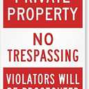 SmartSign Private Property No Trespassing Sign, Violators Prosecuted Sign, 12 x 18 Inches 3M High Intensity Grade Reflective Aluminum, USA Made