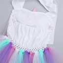 Handmade Unicorn Sequin Tutu Dress for Girls 2-9 Y with Headband and 6 Pcs Accessories Set