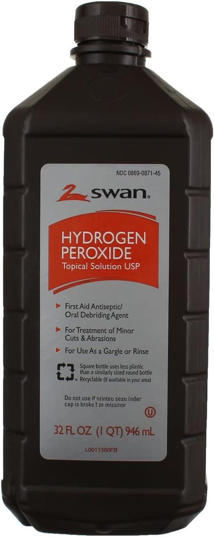 2 Pack Swan 0869470710 Hydrogen Peroxide, 32 Oz