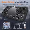 TAURI Magnetic for iPhone 16 Pro Case, Cute Wavy Design Anti-Slip