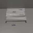 Asidrama 5 Pack 10 Inch(256mm) Polished Chrome Cabinet Pulls: Chrome Cabinet Hardware for Cupboard Drawer Pulls (10" Hole Center)