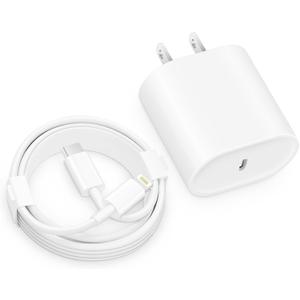 CXX Fast Charger i Phone, 20W USB C Block with 6Ft Cable Compatible with IP 14/14 Pro/14 Plus/14 Pro Max/13/13 Mini/13 Pro/13 Pro Max/12/11/X & More
