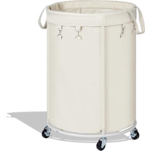 150L Large Capacity Rolling Laundry Basket Hamper with Wheels, Clothes hamper and Removable Bag for Home, Laundry Room, Bedroom, Bathroom, Apartment, Dorm