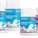 Milkaid Max Capsules for Lactose Intolerance Relief with Lactase Enzyme, Dietary Supplement to Help Prevent Gas, Bloating & Diarrhea Due to Lactose Sensitivity | 9000 ALU (60 Capsules, Unflavored) (60 Count (Pack of 1))