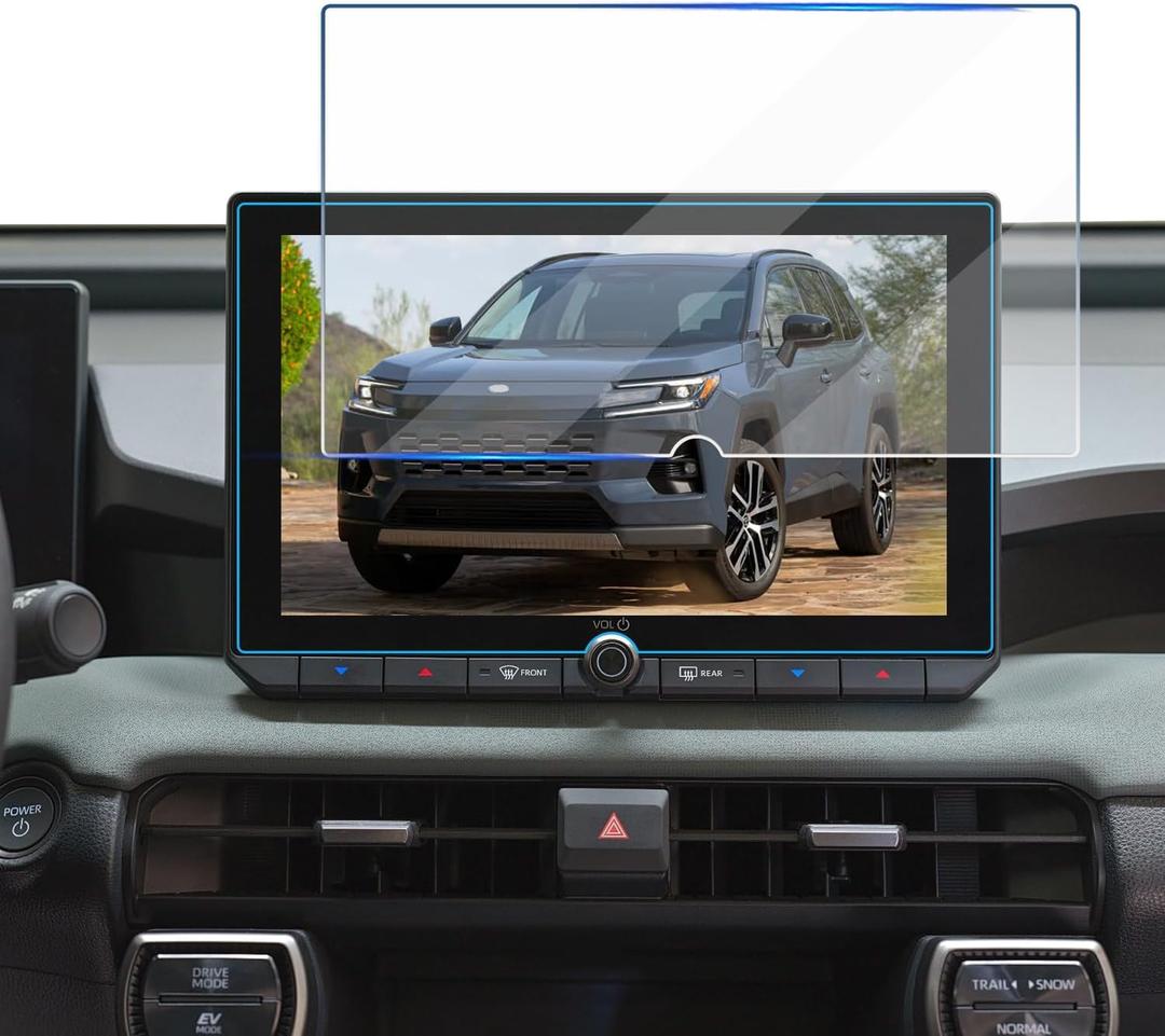 Tempered Glass Screen Protector for Toyota RAV4 2026,Infotainment Navigation Screen Film Compatible With LE SE XLE Premium Woodland Car Accessories - 10.5 inch