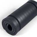 Tone Fitness 1-Inch Thick Yoga Mat | High-Density, Non-slip Exercise Mat with Carrying Strap for Yoga, Pilates, & Home Gym Workouts | Multiple Options