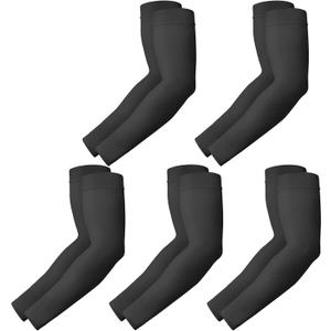 Arm Sleeves for Men/ Women to Cover Arms Cooling UPF 50+ Compression Arm Sleeves for UV Blocking Protection, Two Style(Fingered/ Fingerless) Options for Running Golf Basketball Football Biking