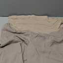 Huukeay Women's Cotton Linen Blend Maternity Pants, High Waisted Lounge Pregnancy Pants Over the Belly Trousers with Pockets(Mocha,X-Large)