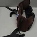 Travel Pillows for Airplanes, Airplane Pillow with Eye Mask for Long Flight, Airplane Head Strap for Sleeping, Travel Neck Pillow for Car, Road Trip Car Headrest, Stop Bobblehead, Dark Brown